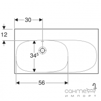 Раковина Geberit Acanto 500.626.01.2 белая