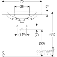 Раковина Geberit Acanto 500.632.01.2 біла