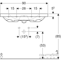 Раковина Geberit Acanto 500.633.01.2 белая