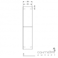 Подвесной пенал Geberit Acanto 500.619.JL.2 песочно-серый/фасад стекло