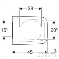 Сидение для унитаза softclose дюропласт Geberit iCon Square 500.837.01.1 белое