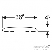 Сидение для унитаза softclose дюропласт Geberit iCon Square 500.837.01.1 белое