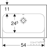 Меблева раковина з переливом Geberit iCon Light 501.841.00.3 біла