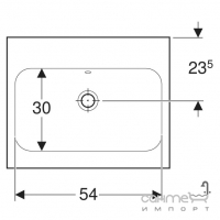 Мебельная раковина с переливом Geberit iCon Light 501.847.00.3 белая