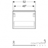 Подвесная тумба под раковину Geberit iCon 502.302.JH.1 дуб