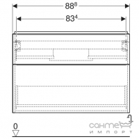 Подвесная тумба под раковину Geberit iCon 502.305.JH.1 дуб