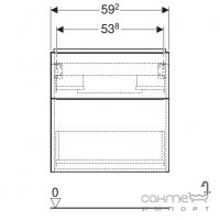 Подвесная тумба под раковину Geberit iCon 502.307.01.2 белый глянец, ручка хром