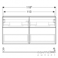 Подвесная тумба под раковину Geberit iCon 502.309.JH.1 дуб