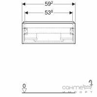 Подвесная тумба под раковину Geberit iCon 502.310.JH.1 дуб