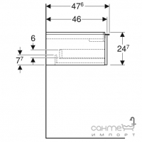 Подвесная тумба под раковину Geberit iCon 502.310.JH.1 дуб