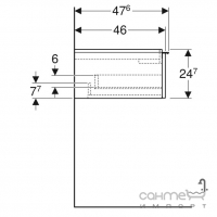 Подвесная тумба под раковину Geberit iCon 502.312.JH.1 дуб