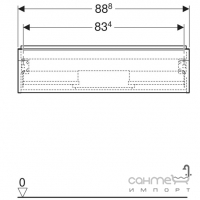 Подвесная тумба под раковину Geberit iCon 502.312.JH.1 дуб