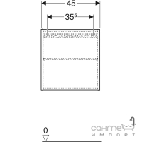 Плоский подвесной шкафчик Geberit iCon 502.319.01.1 белый глянец