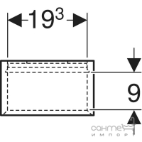 Узкая длинная полка Geberit iCon 502.320.JH.1 дуб