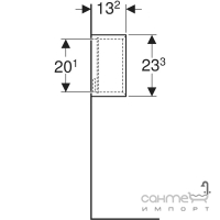 Квадратная полка Geberit iCon 502.321.01.1 белый глянец