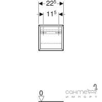 Квадратная полка Geberit iCon 502.321.JH.1 дуб