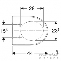 Сидение для унитаза дюропласт antibacterial Geberit Modo 502.789.00.1 белое