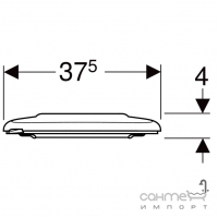 Сидение унитаза для маломобильных особ дюропласт antibacterial Geberit Selnova Comfort 502.791.00.1 белое