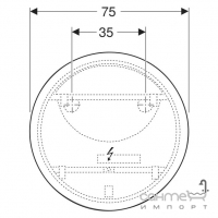 Кругле дзеркало з LED-підсвічуванням та сенсором Geberit Option Round 502.798.00.1