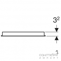 Прямоугольное зеркало с LED-подсветкой Geberit Option Basic Square 502.803.00.1