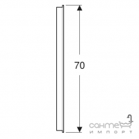 Прямоугольное зеркало с LED-подсветкой Geberit Option Basic Square 502.803.00.1