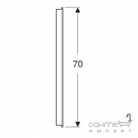 Прямоугольное зеркало с LED-подсветкой Geberit Option Basic Square 502.804.00.1