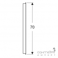 Квадратне дзеркало з LED-підсвічуванням Geberit Option Basic Square 502.805.00.1