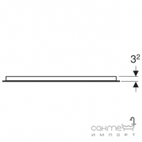 Квадратне дзеркало з LED-підсвічуванням Geberit Option Basic Square 502.805.00.1