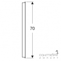 Прямокутне дзеркало з LED-підсвічуванням Geberit Option Basic Square 502.808.00.1