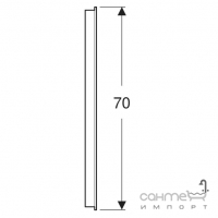 Прямокутне дзеркало з LED-підсвічуванням Geberit Option Basic Square 502.811.00.1