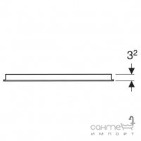 Прямоугольное зеркало с LED-подсветкой Geberit Option Basic Square 502.812.00.1