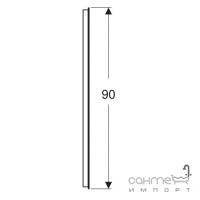 Прямоугольное зеркало с LED-подсветкой Geberit Option Basic Square 502.812.00.1