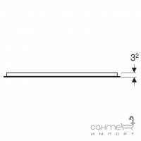 Прямоугольное зеркало с LED-подсветкой Geberit Option Basic Square 502.813.00.1