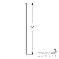 Прямоугольное зеркало с LED-подсветкой Geberit Option Basic Square 502.813.00.1