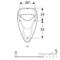 Подвесной писсуар Geberit Alex 502.905.00.1 белый