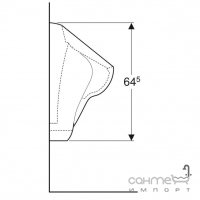 Подвесной писсуар Geberit Alex 502.915.00.1 белый