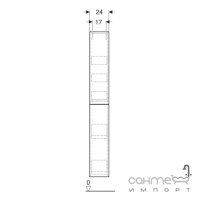 Узкий подвесной пенал Geberit iCon 503.011.JH.1 дуб