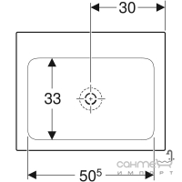 Мебельная раковина без отверстия под смеситель Geberit One 505.011.01.3 белая