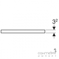 Столешница для тумбы Geberit One 505.276.00.3 лава, под две раковины	