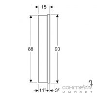 Зеркальный шкафчик с LED-подсветкой для монтажа в нишу Geberit One ComfortLight 505.802.00.1 алюминий