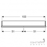 Дзеркальна шафка з LED-підсвічуванням для монтажу в нішу Geberit One ComfortLight 505.804.00.1 алюміній