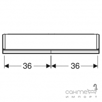 Дзеркальна шафка з LED-підсвічуванням Geberit One ComfortLight 505.812.00.1 алюміній