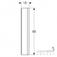 Дзеркальна шафка з LED-підсвічуванням Geberit One ComfortLight 505.812.00.2 білий