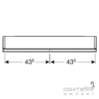 Зеркальный шкафчик с LED-подсветкой Geberit One ComfortLight 505.813.00.1 алюминий