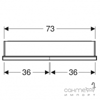 Зеркальный шкафчик с LED-подсветкой для монтажа в нишу Geberit One ComfortLight 505.822.00.1 алюминий