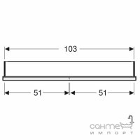 Зеркальный шкафчик с LED-подсветкой для монтажа в нишу Geberit One ComfortLight 505.824.00.1 алюминий