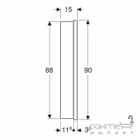 Зеркальный шкафчик с LED-подсветкой для монтажа в нишу Geberit One ComfortLight 505.825.00.1 алюминий