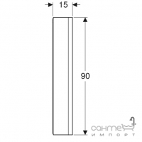 Зеркальный шкафчик с LED-подсветкой Geberit One ComfortLight 505.830.00.1 алюминий, левый