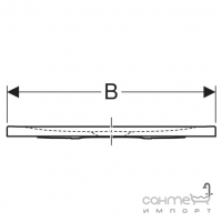 Прямокутний тонкий акриловий душовий піддон 900х750 Geberit Nemea 550.572.00.1 білий