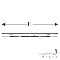 Прямоугольный тонкий акриловый душевой поддон 1000х800 Geberit Nemea 550.573.00.1 белый